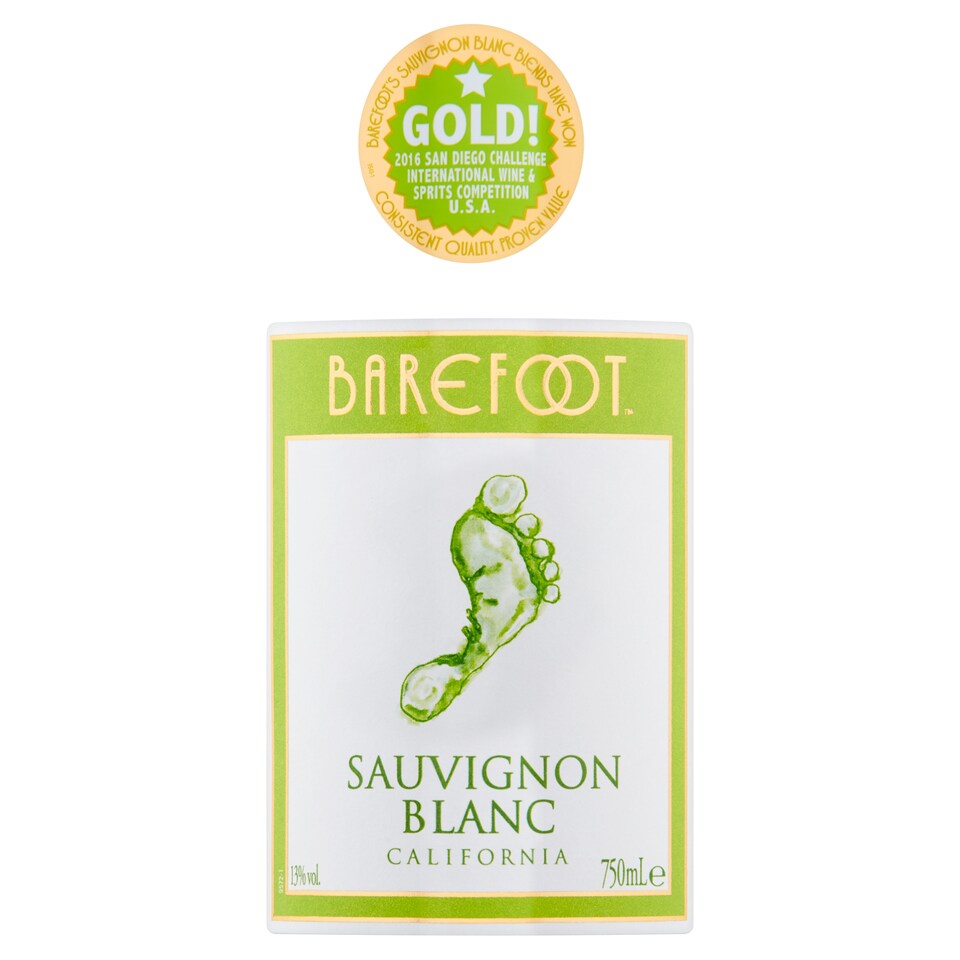 image 1 of Barefoot Sauvignon Blanc 75Cl