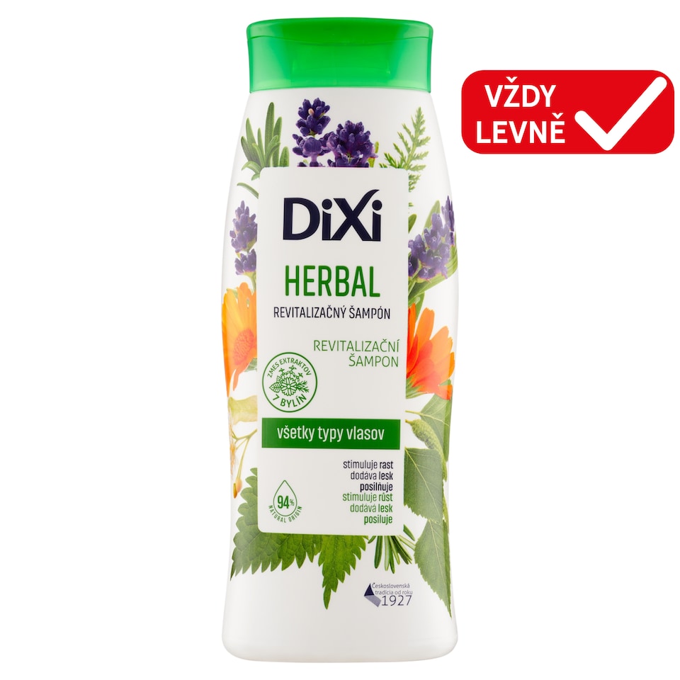 Obrázek 1 pro produkt Dixi Herbal revitalizační šampon 400ml
