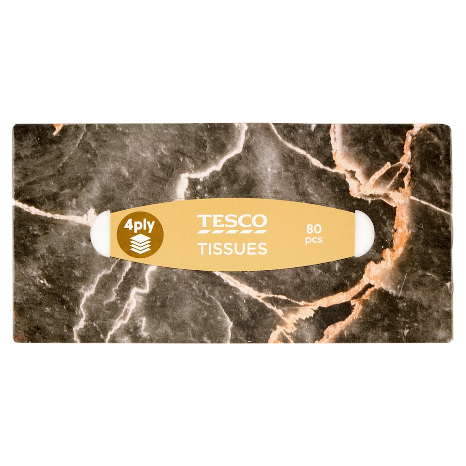 obrázok 1 z Tesco Papierové vreckovky 4 vrstvy 80 ks