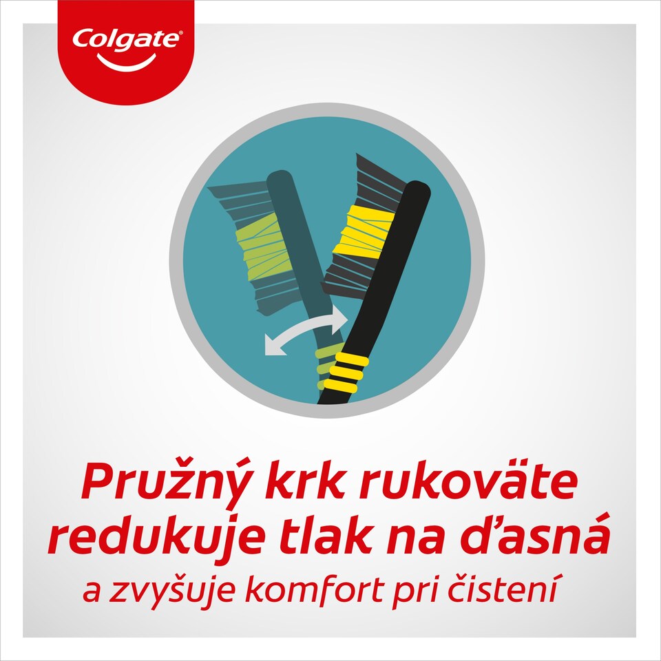 obrázok 1 z Colgate Zig Zag Charcoal zubná kefka stredná 3ks