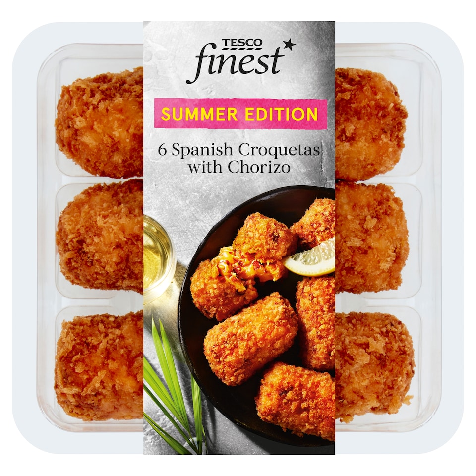 Tesco Finest 6 Spanish Croquetas With Chorizo 210G