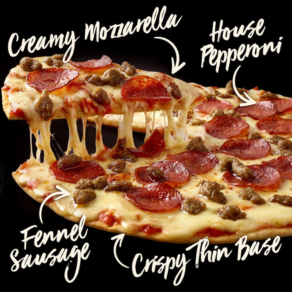 image 1 of Chicago Town Ultimate Chicago Thin Sausage & Pepperoni Large Pizza