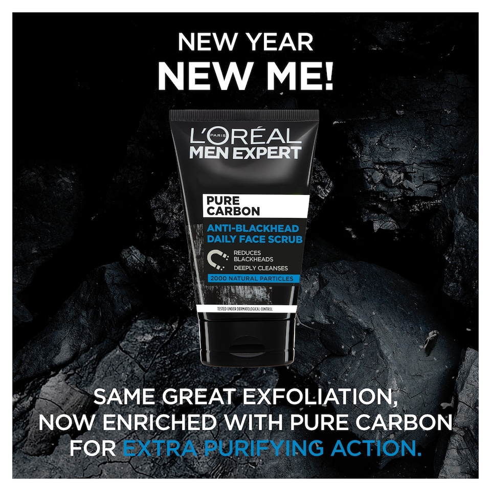 image 1 of L'Oreal Men Expert Charcoal Face Scrub 100Ml