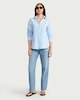 image 2 of F&F Pure Cotton Striped Shirt in Multi Blue