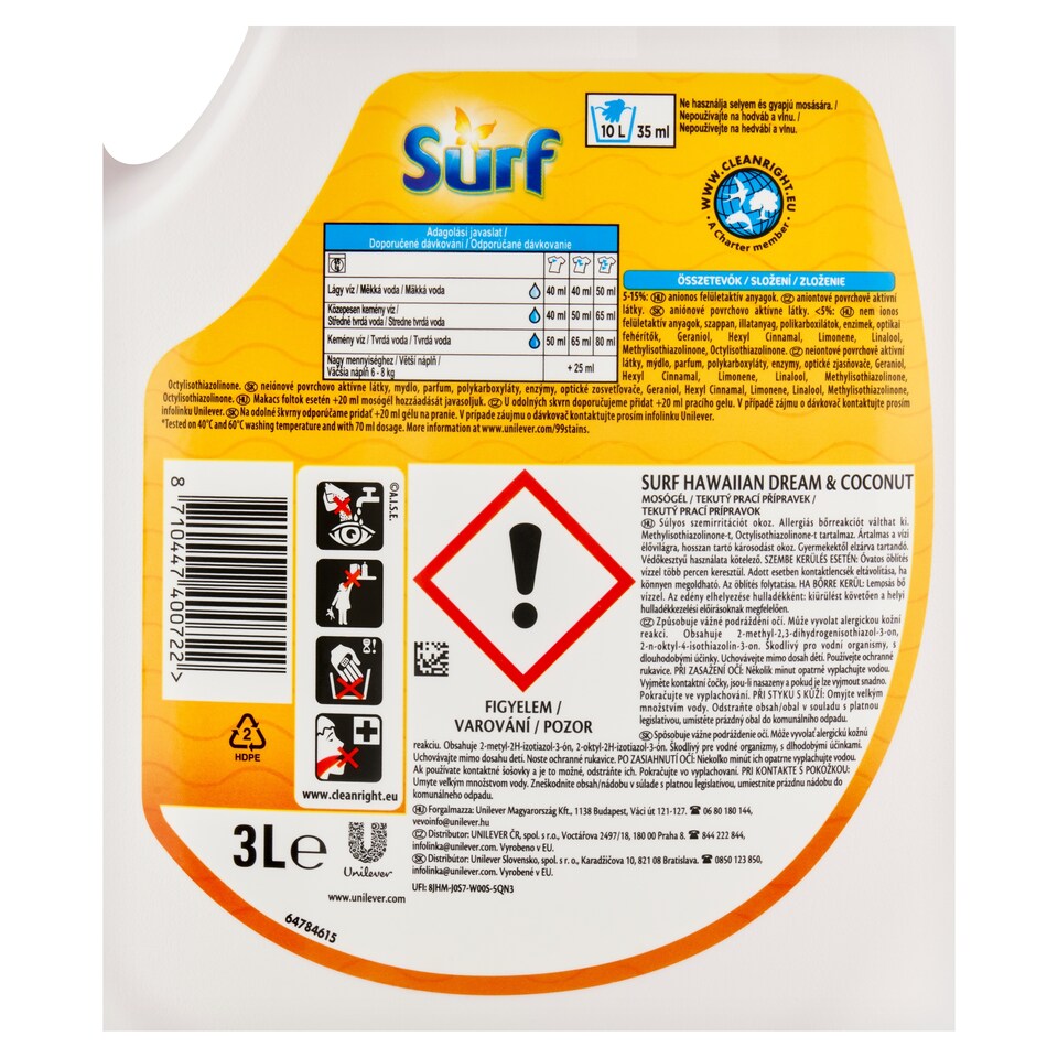 Obrázek 1 pro produkt Surf gel Colour + White Hawaiian 60W