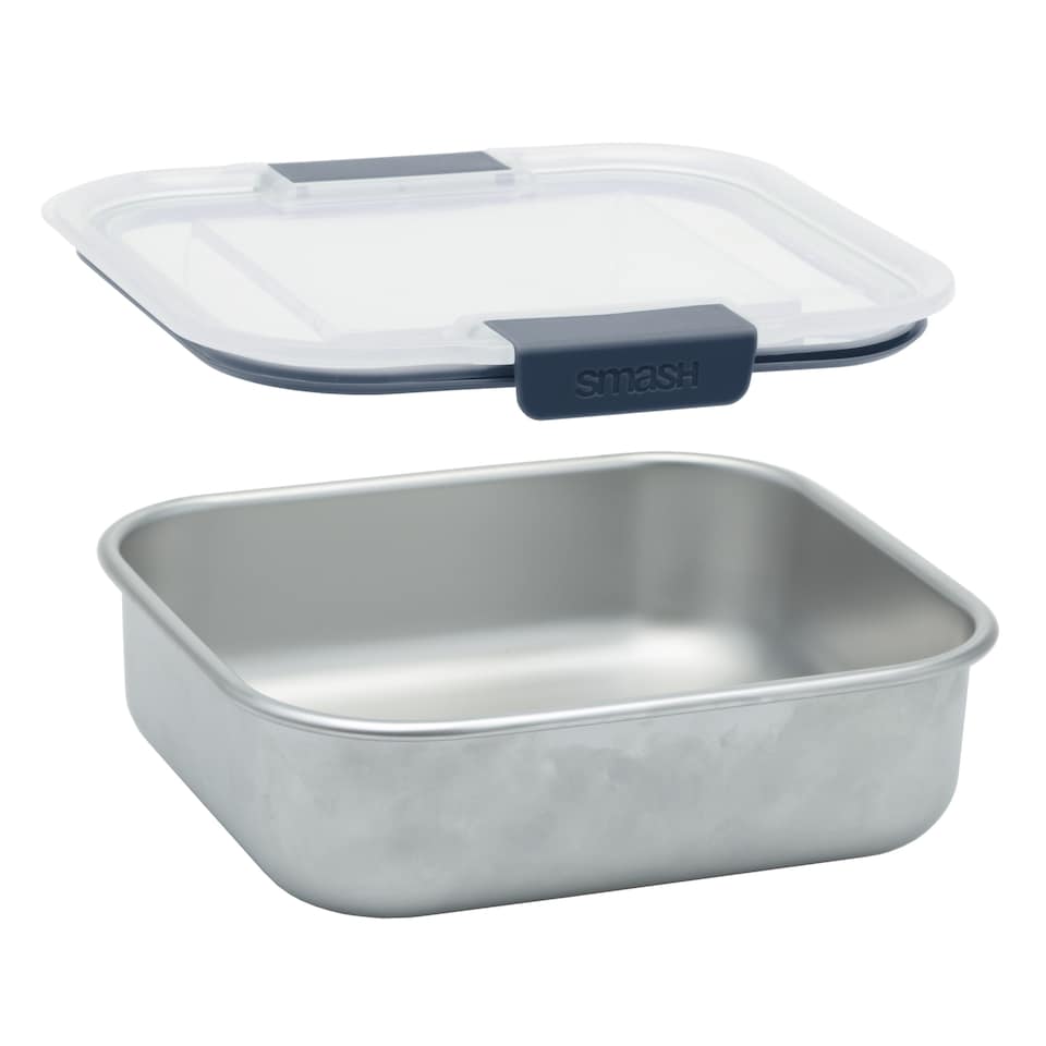 image 1 of Smash Blue Navy Stainless Steel Meal Box 600Ml