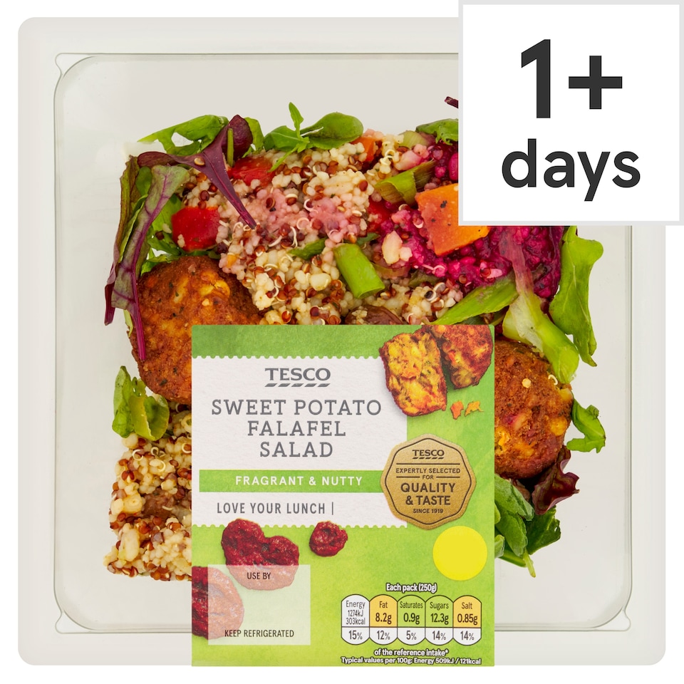 Tesco Sweet Potato Falafel Salad 250g