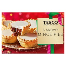 Tesco 6 Snowy Mince Pies 6 Pack