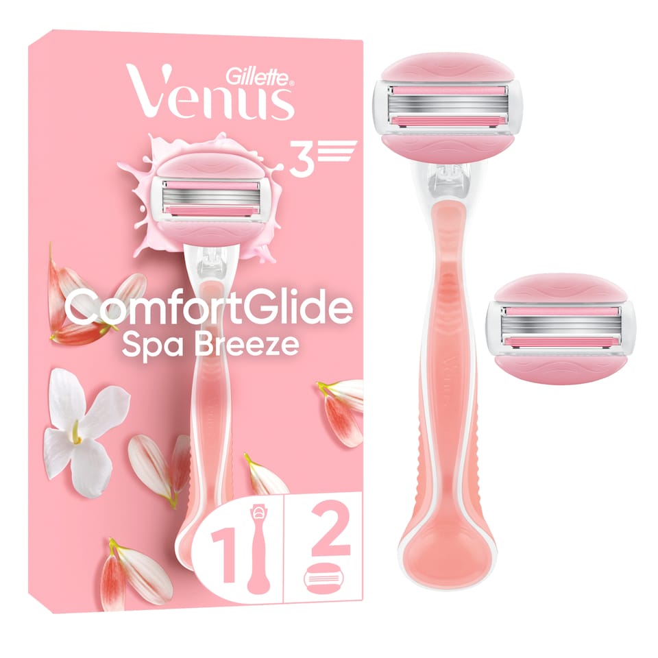 image 1 of Gillette Venus ComfortGlide Women’s Razor Spa Breeze, 1 Refill Razor Cartridges