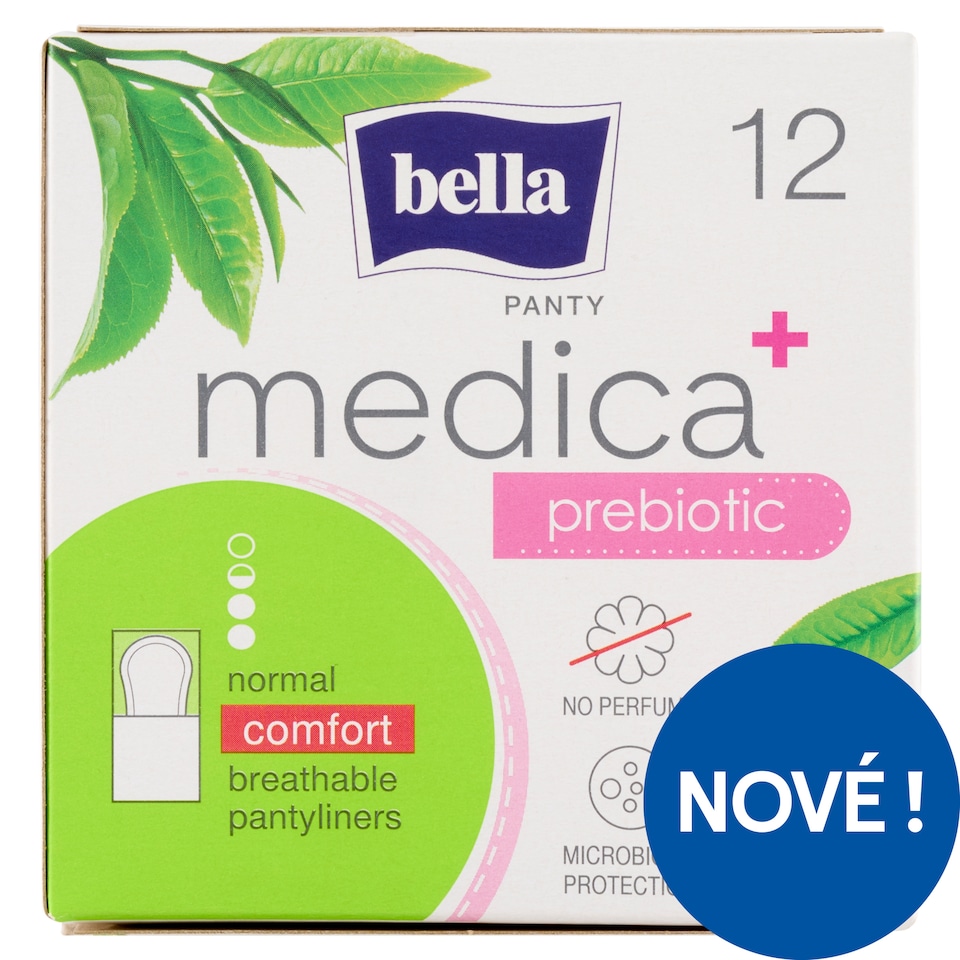 Obrázek 1 pro produkt Bella Medica + Prebiotic Normal Comfort ultratenké slipové vložky 12 ks