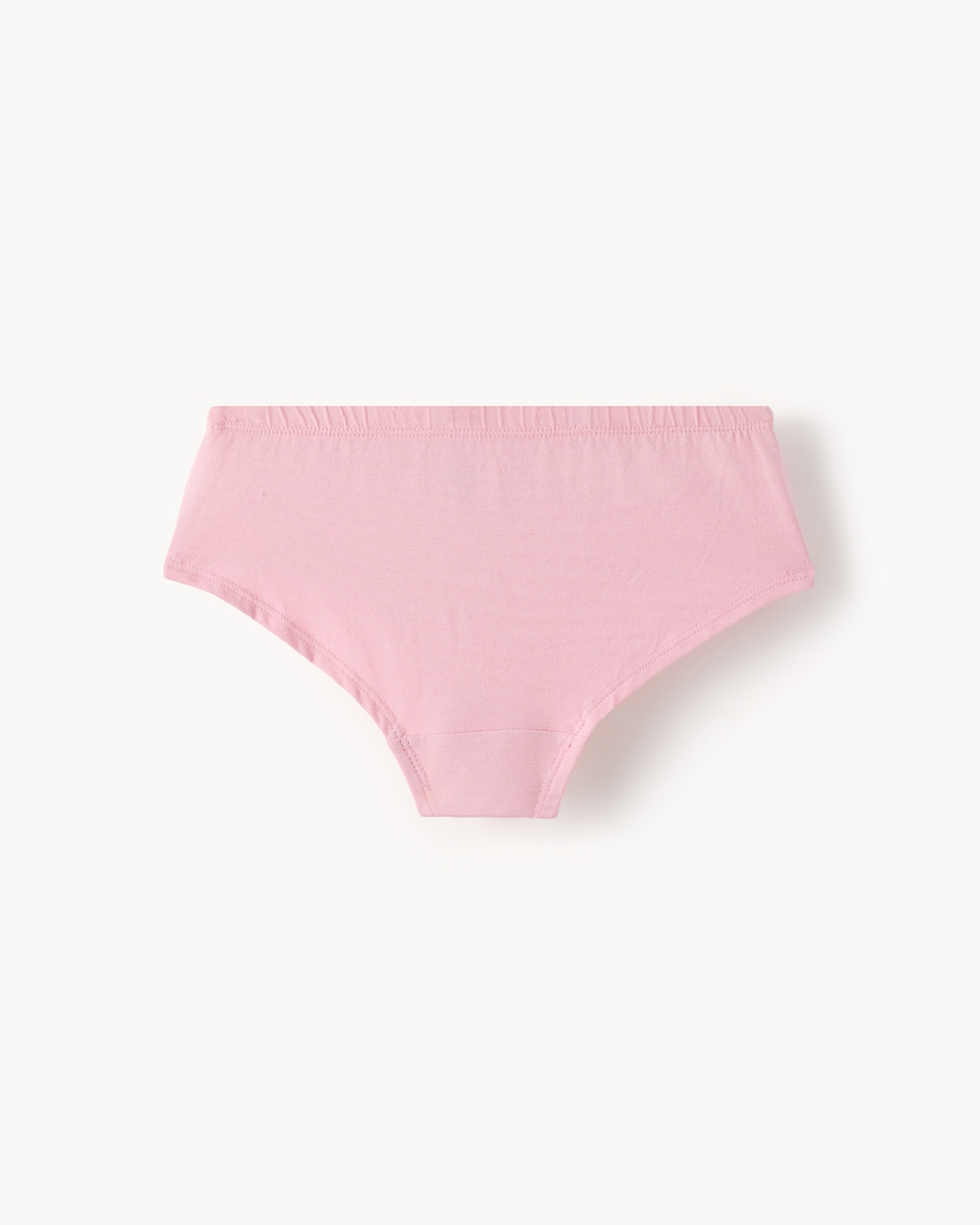 image 1 of F&F Girls 7-Pack Cotton Rich Diamanté Heart Briefs in Multi