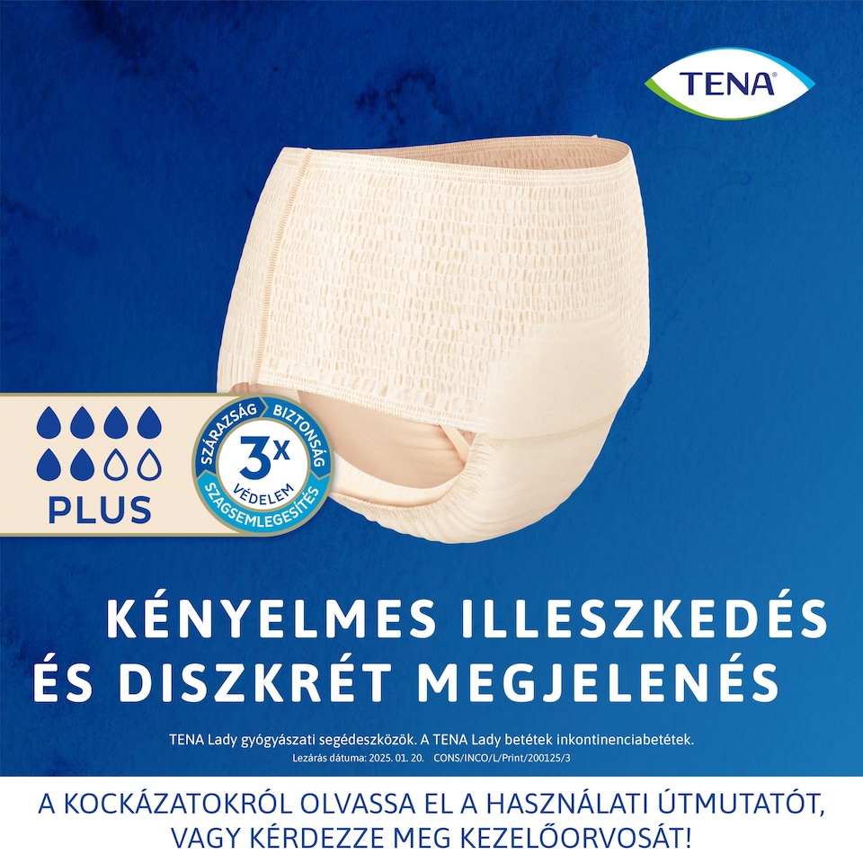 Tena Lady Crème inkontinencia-fehérnemű M 9 db  1. kép