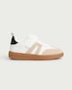 image 1 of F&F Boys Panelled Touch Strap Fastening Trainers in White