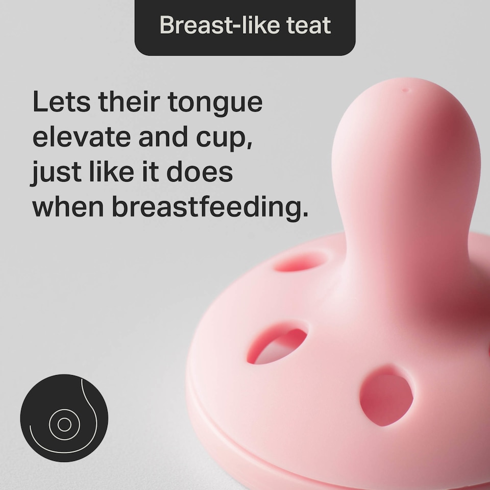 image 1 of TOMMEE TIPPEE 2X BREAST-LIKE SOOTHERS 6-18M