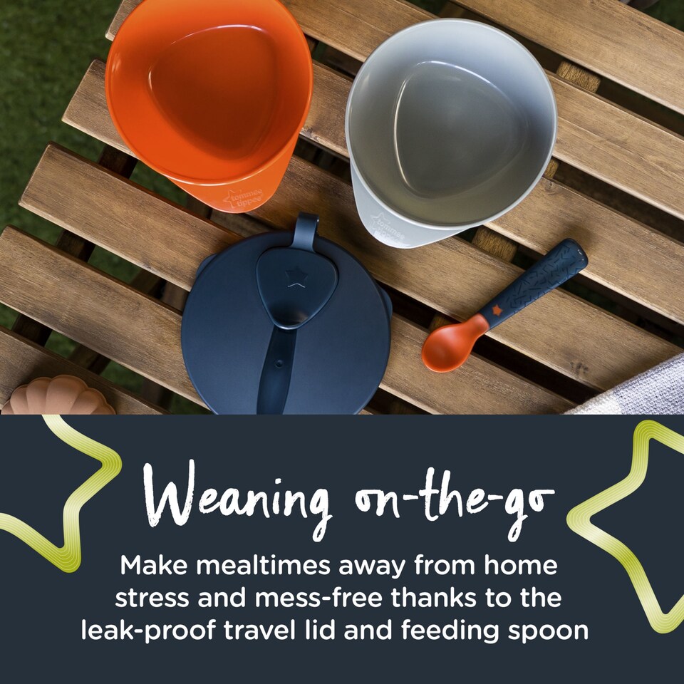 image 1 of Tommee Tippee Explora Easy Scoop Feeding 2 Bowls & 1 Lid