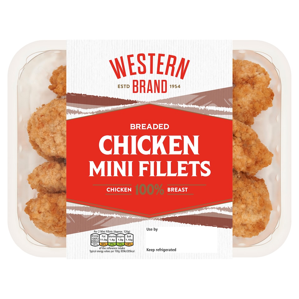 Western Brand Breaded Chicken Mini Fillets 400g