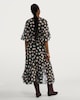 image 3 of F&F Floral Print Ruffle Midi Dress in Multi Black