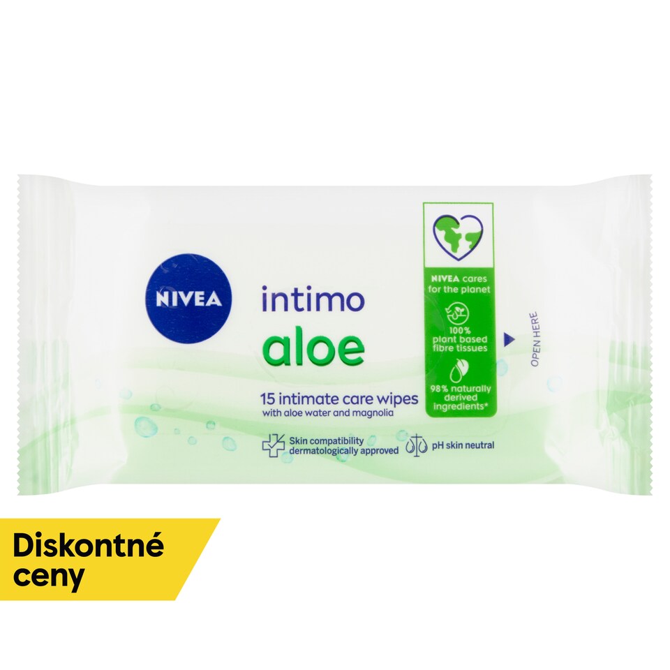obrázok 1 z Nivea Intimo Aloe Obrúsky pre intímnu hygienu 15 ks