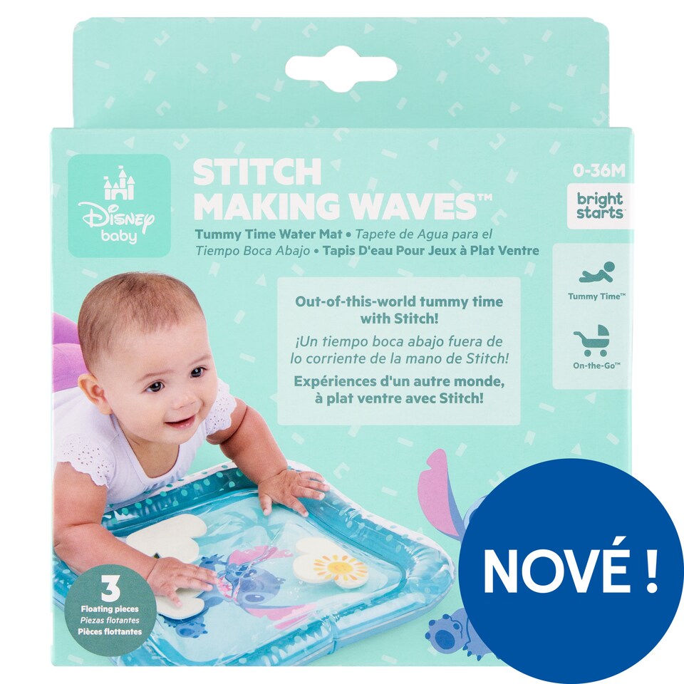 Disney Baby Stitch Making Waves Tummy Time Water Mat