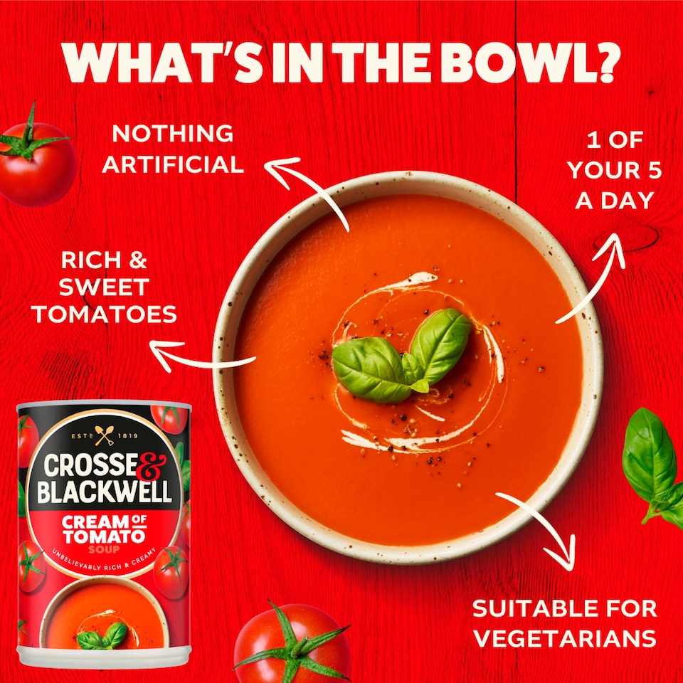 image 1 of Crosse And Blackwell Cream of Tomato Soup 400G