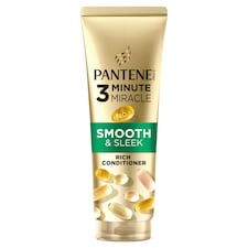 Pantene 3 Minute Miracle Smooth & Sleek Conditioner 220ml