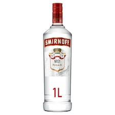 Smirnoff No.21 Red Label Vodka Bottle 37.5% Vol 1L