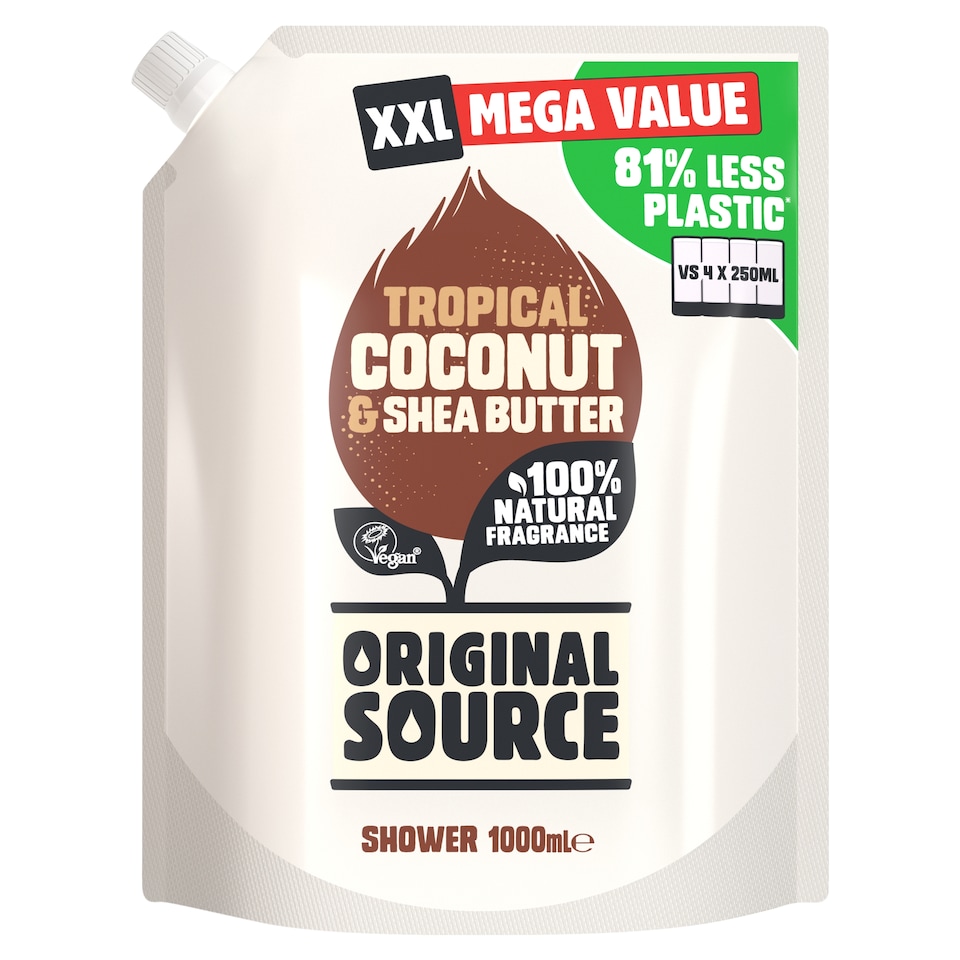 image 1 of Original Source Coconut & Shea Butter Shower Gel Refill 1L