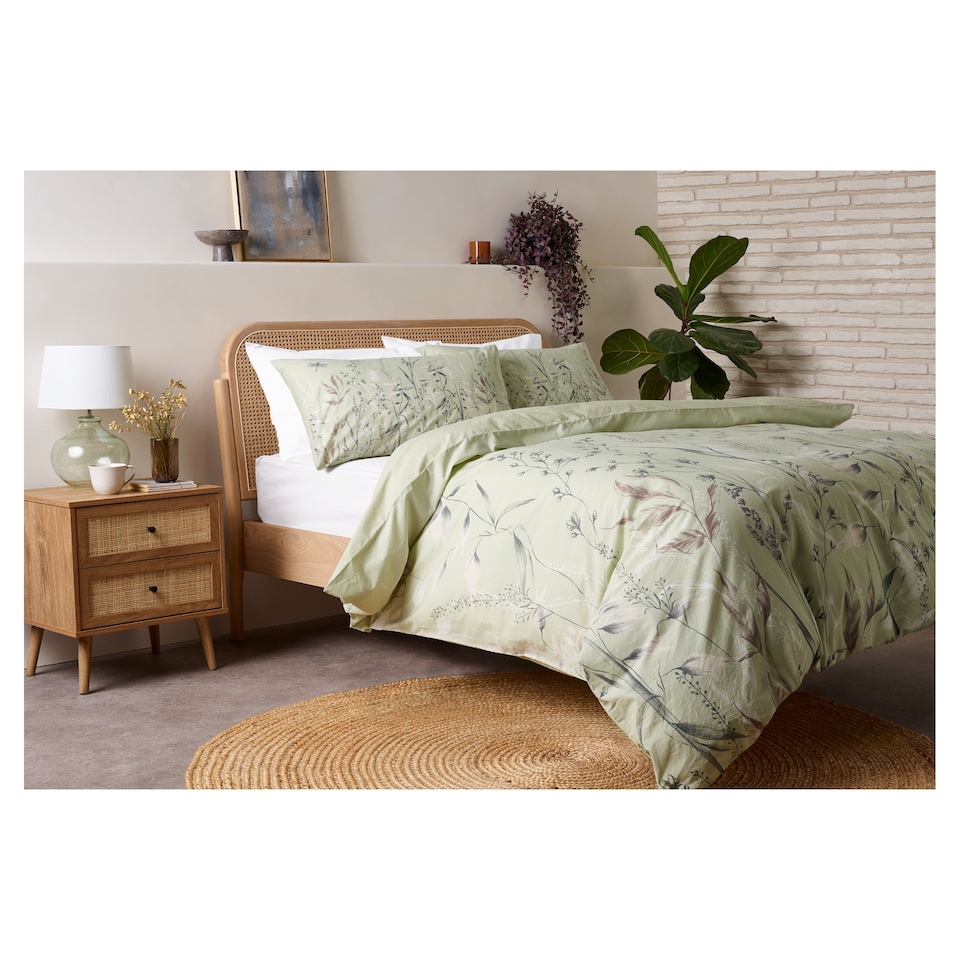 F&F Home Washed Cotton Dragonfly Duvet Set Double