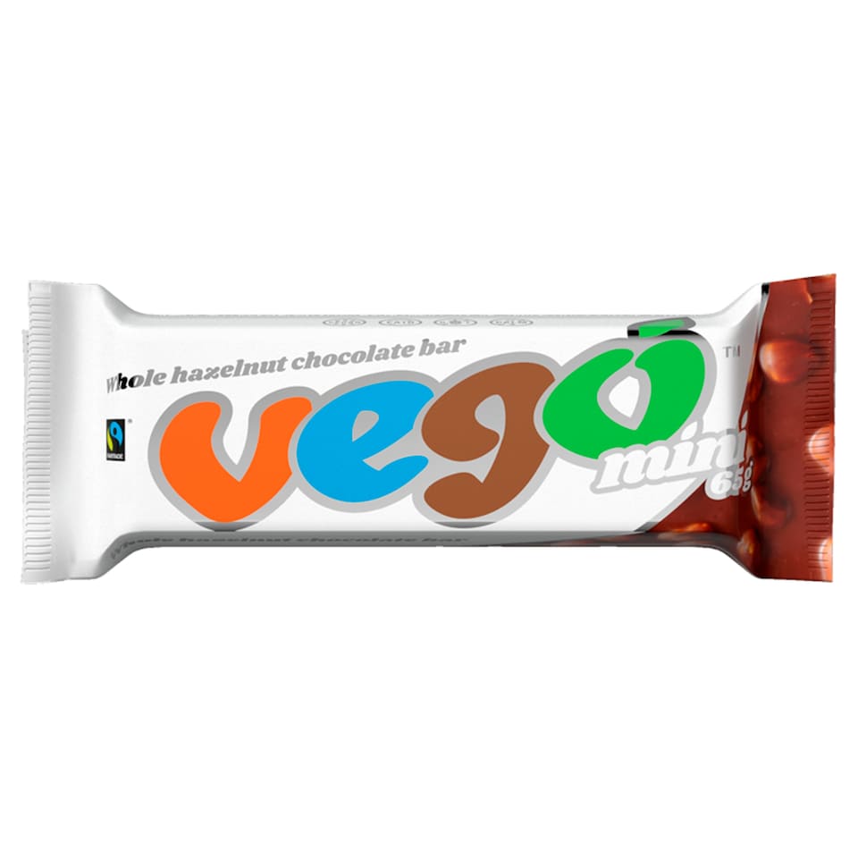 Vego Mini Whole Hazelnut Chocolate Bar Fairtrade 65g
