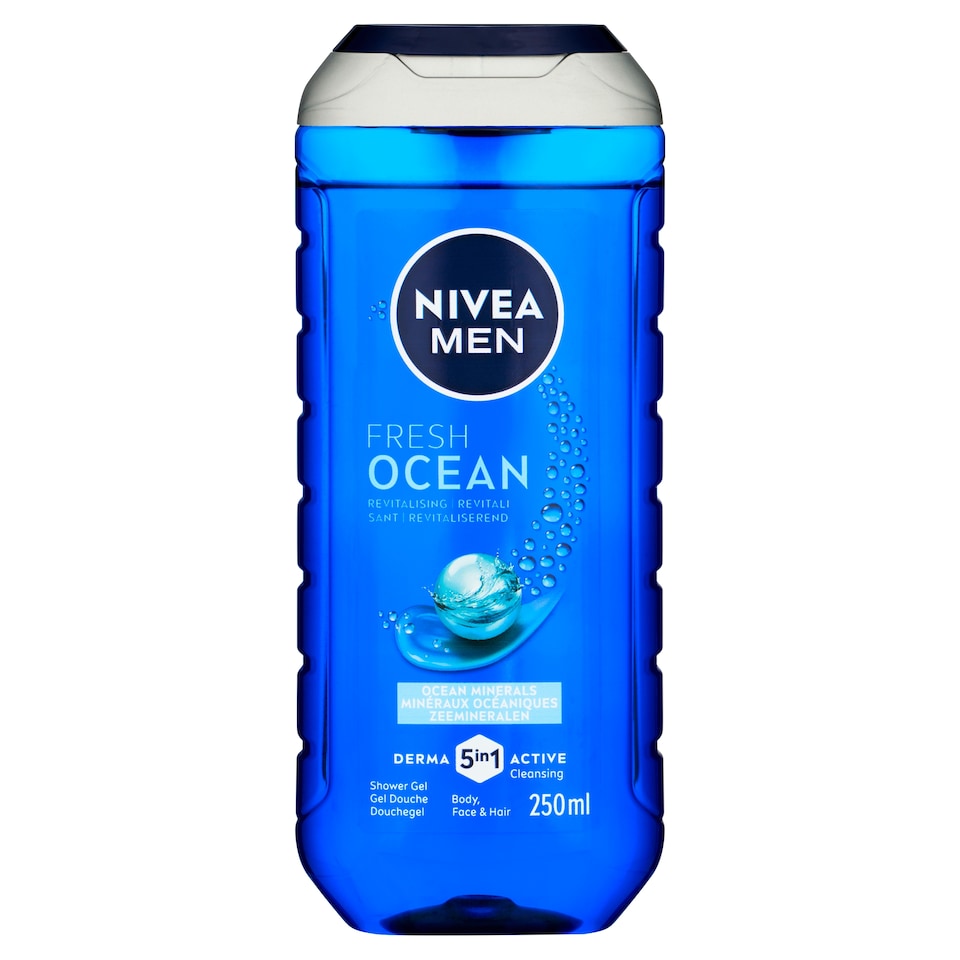 obrázok 1 z Nivea Men Fresh Ocean 5 v 1 Sprchovací gél 250 ml