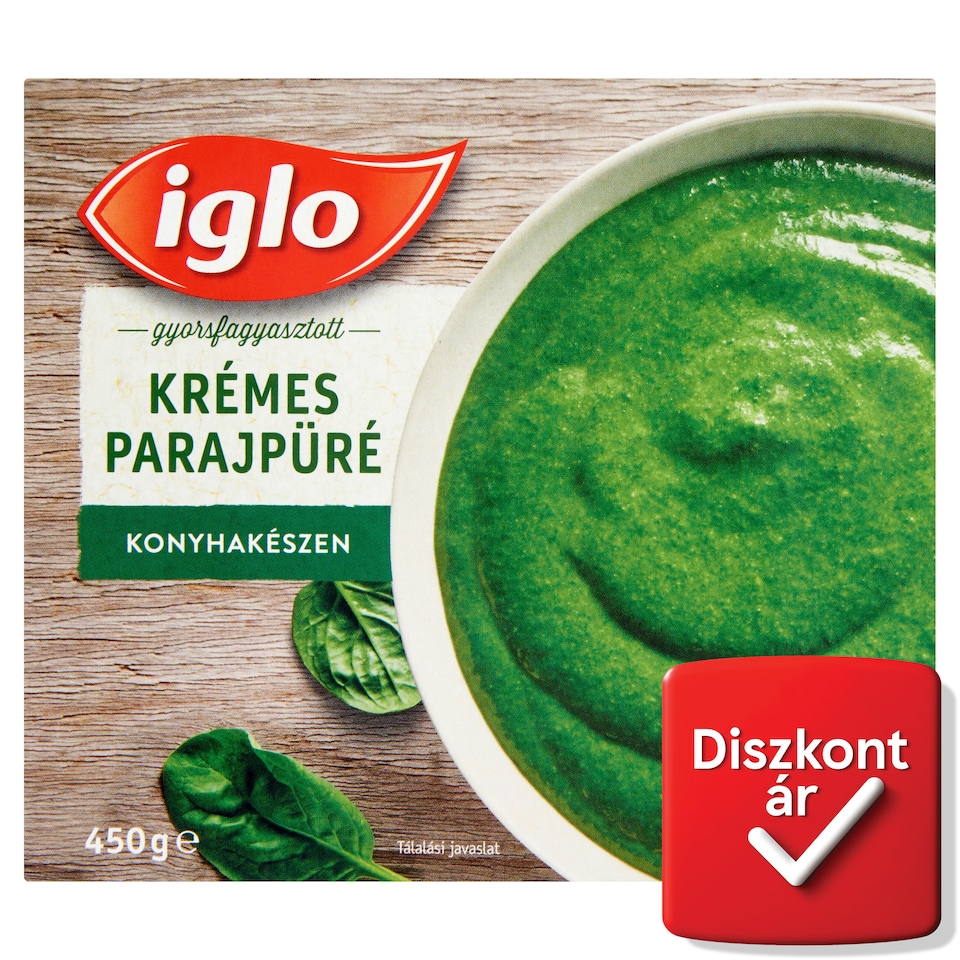Iglo gyorsfagyasztott krémes parajpüré 450 g