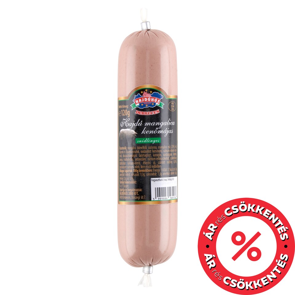 Hajdúhús Hajdú Mangalica Liver Pate with Chives 120 g