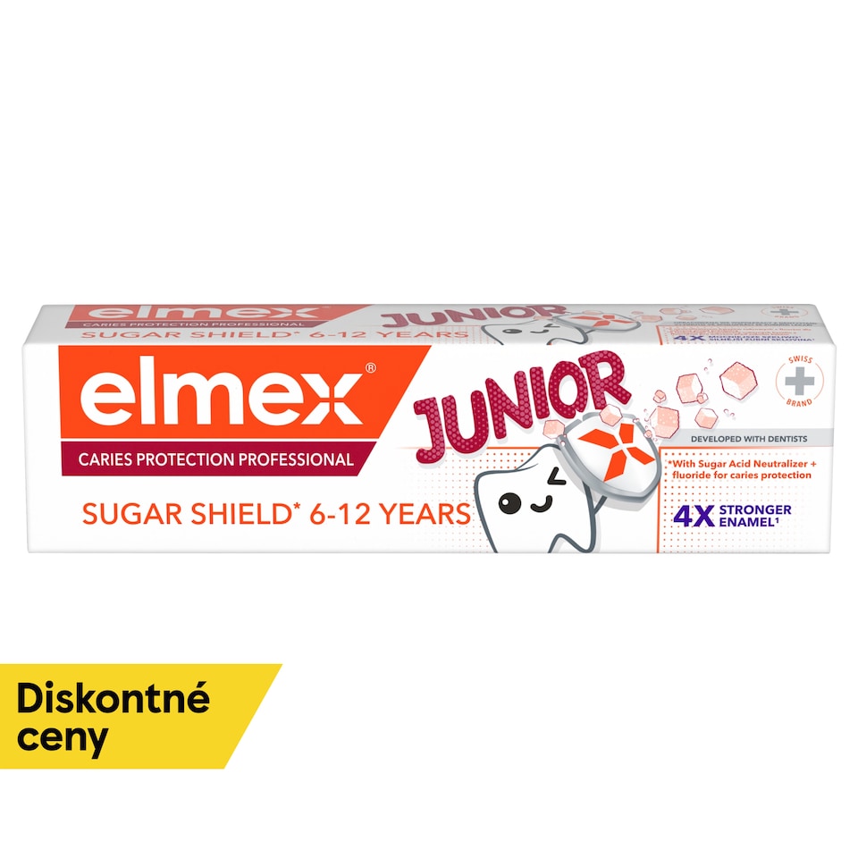 obrázok 1 z elmex® Anti-Caries Professional Junior detská zubná pasta pre deti vo veku 6-12 rokov