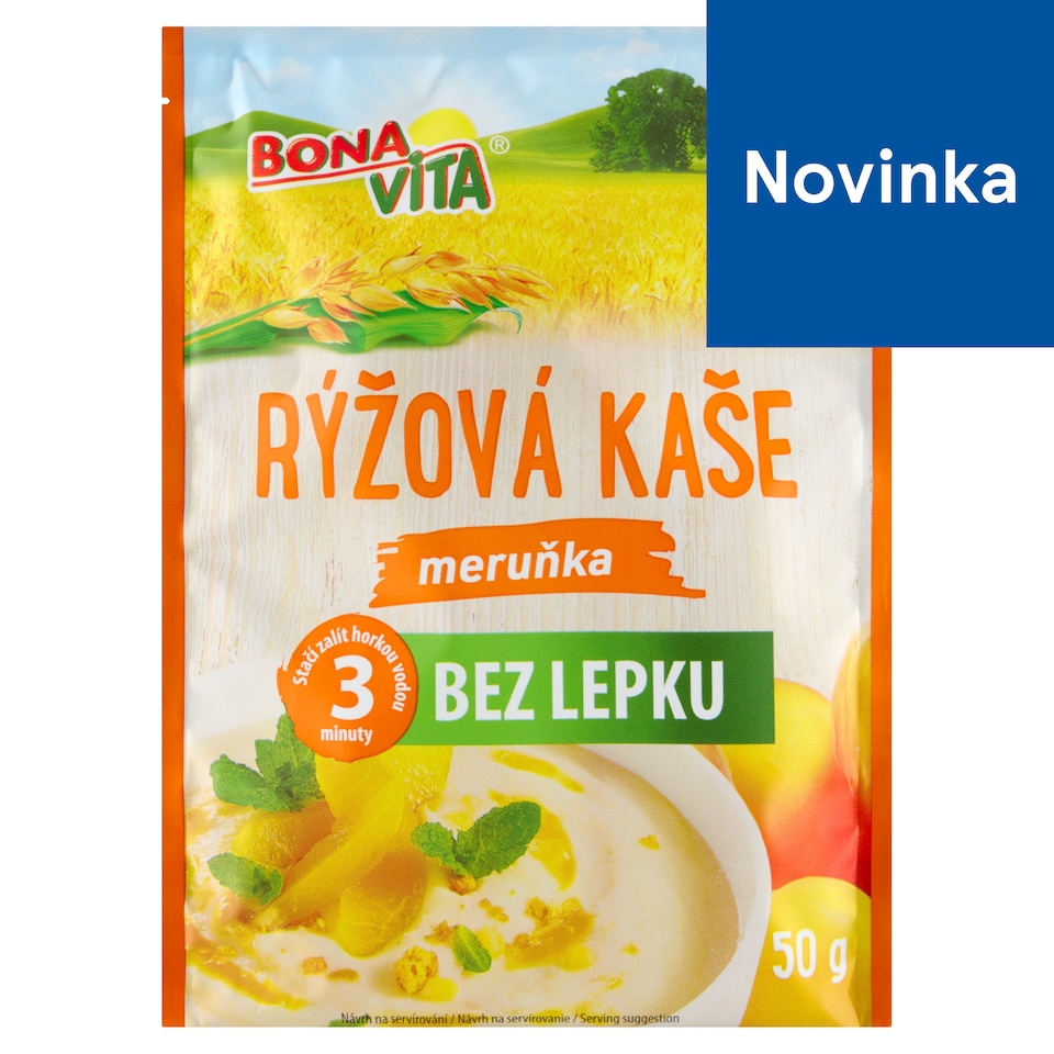image 1 of Bona Vita Gluten-Free Rice Porridge Apricot 50 g