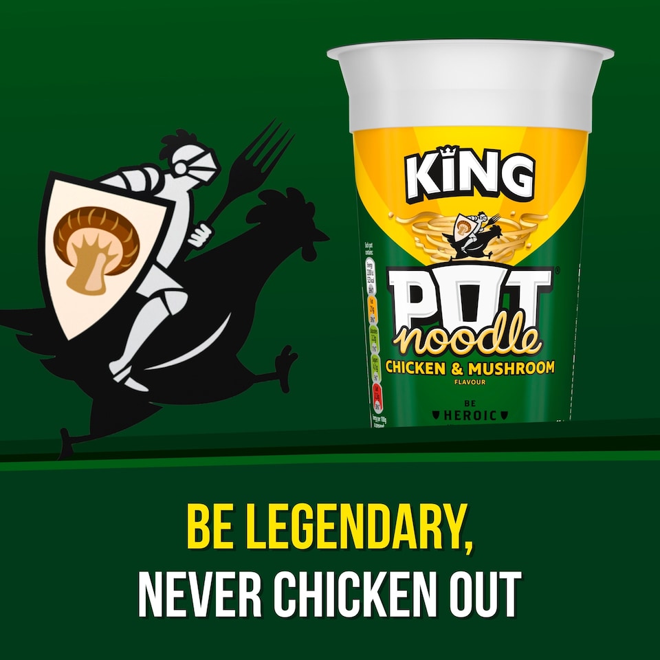 image 1 of Pot Noodle Chicken & Mushroom Instant Noodles King Pot 114g