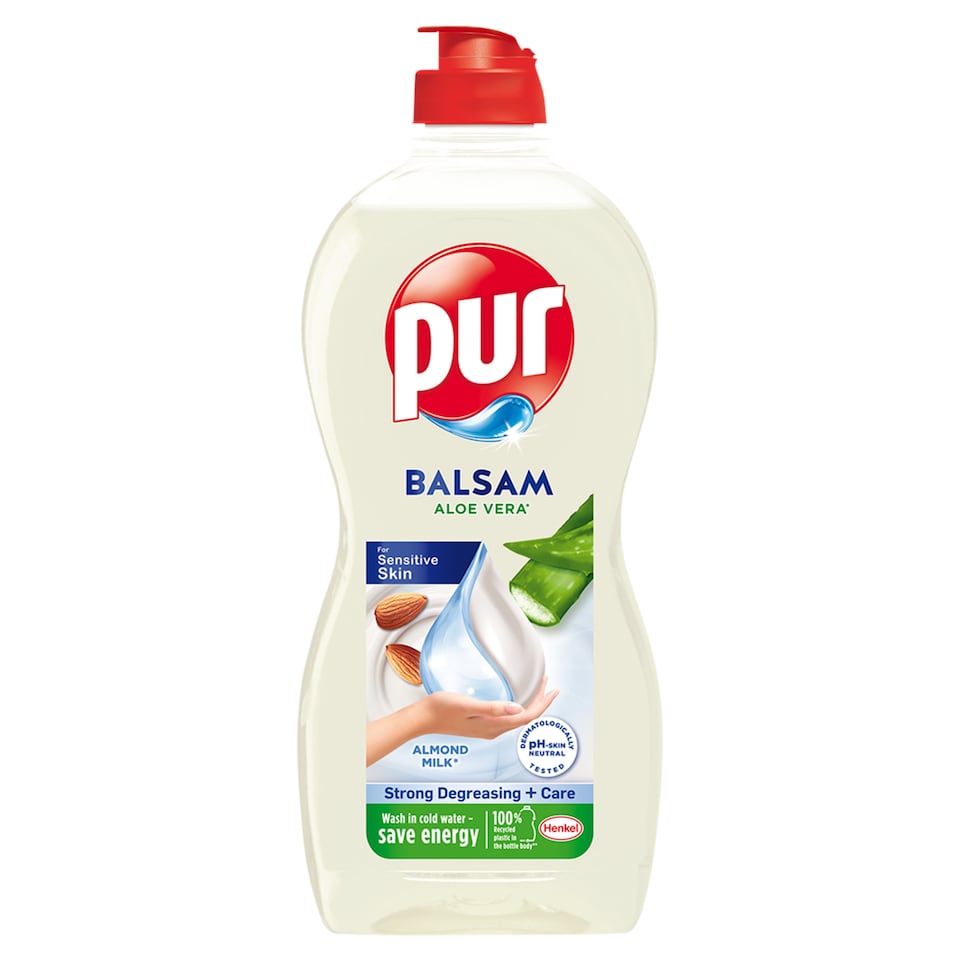 Pur Balsam Aloe Vera Almond Milk prostriedok na umývanie riadu 450 ml