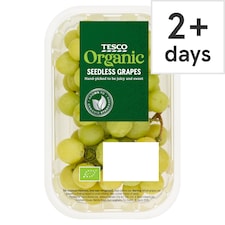 Tesco Organic Seedless Grapes 400g