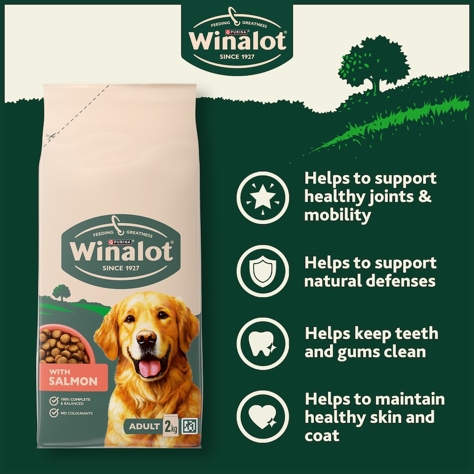 image 1 of WINALOT Salmon Dry Dog Food 2kg