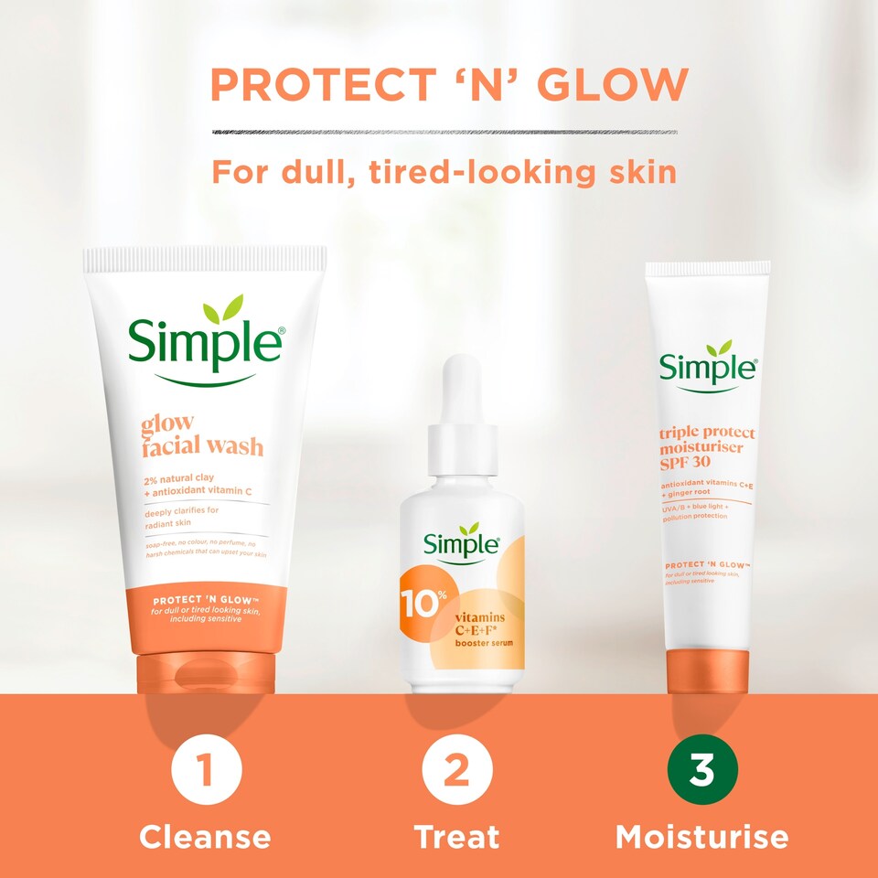 image 1 of Simple Triple Protect Moisturiser Spf 30 40Ml