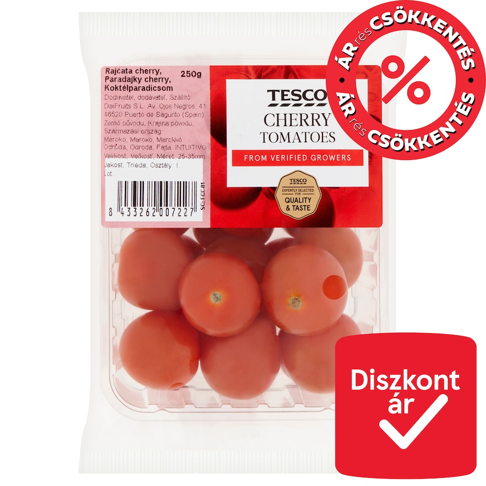 Tesco koktélparadicsom 250 g