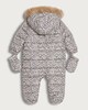 image 2 of F&F Baby Padded Leopard Print Pramsuit in Brown