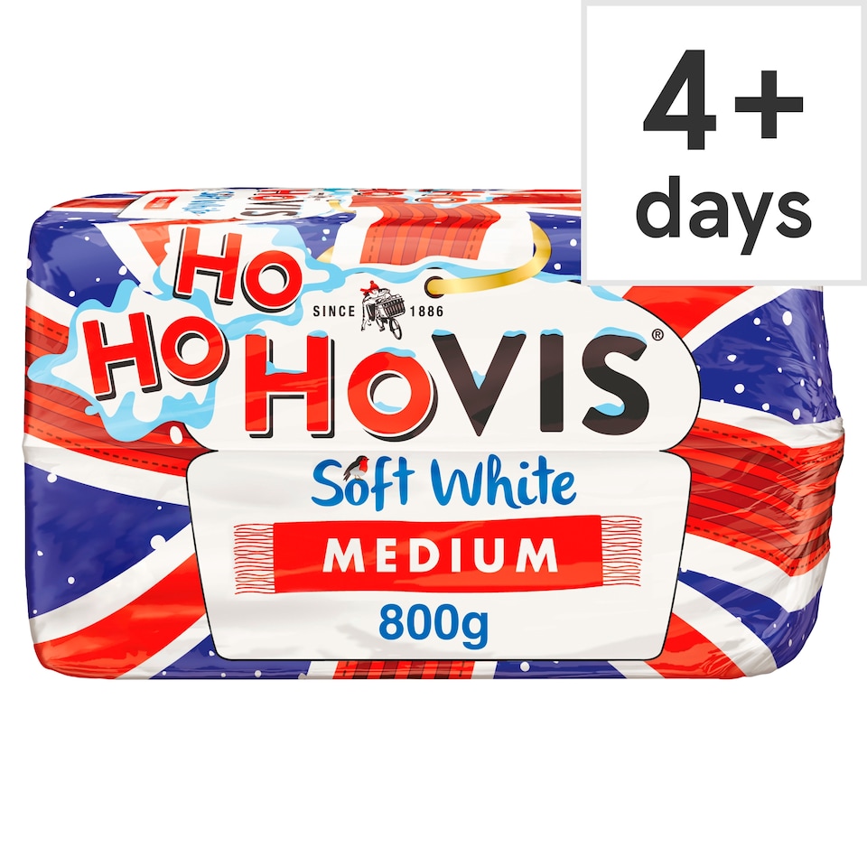 Hovis Soft White Medium Sliced Bread 800g