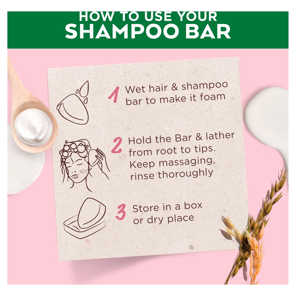 image 1 of Garnier Ultimate Blends Shampoo Bar - Delicate Oat Milk 60g