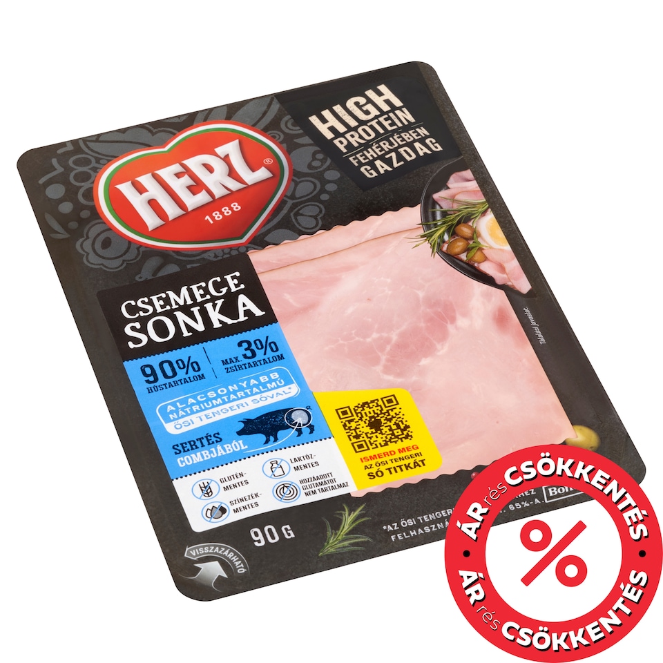 HERZ szeletelt csemege sonka 90 g