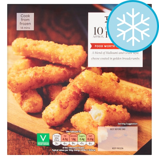 Tesco 10 HalloumiStyle Fries 170G Tesco Groceries