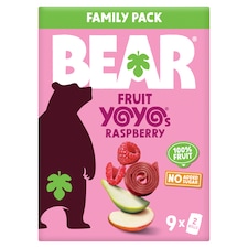BEAR Fruit Yoyos Raspberry Family Pack 9 x 20g