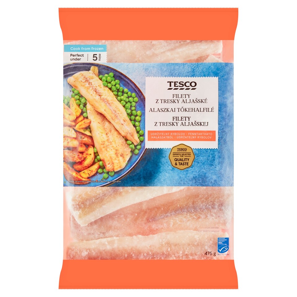 Tesco Alaskan Cod Fillets 475g