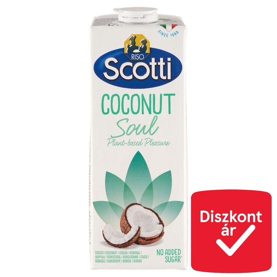Riso Scotti kókusz- és rizsital kalciummal és vitaminokkal 1 l  1. kép