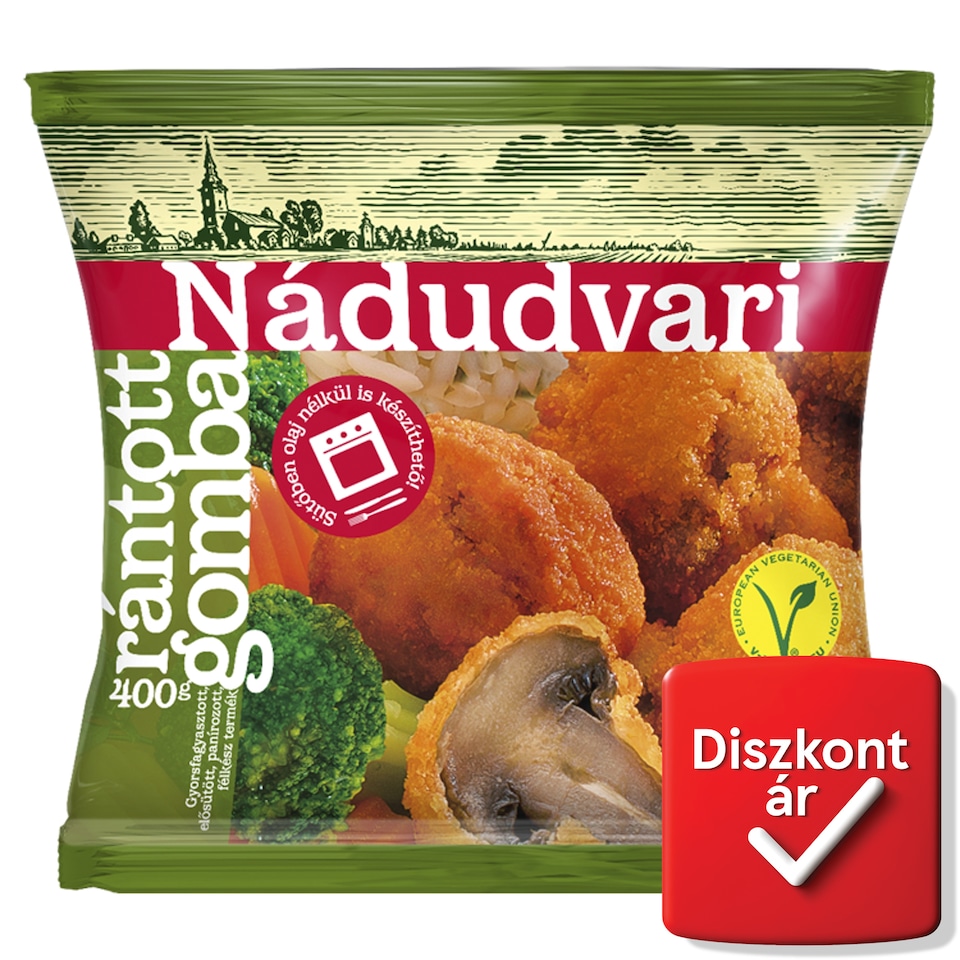 Nádudvari gyorsfagyasztott rántott gomba 400 g