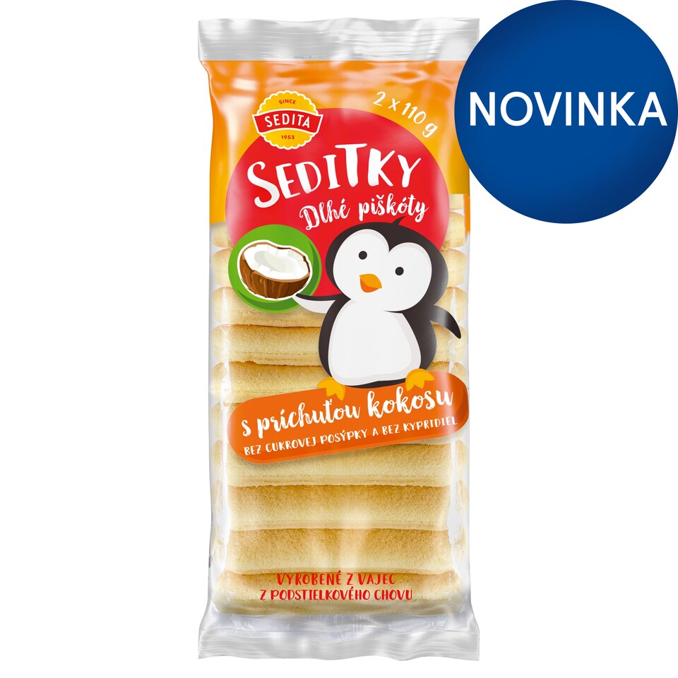Sedita Seditky Long Biscuits with Coconut Flavor 2 x 110 g (220 g)